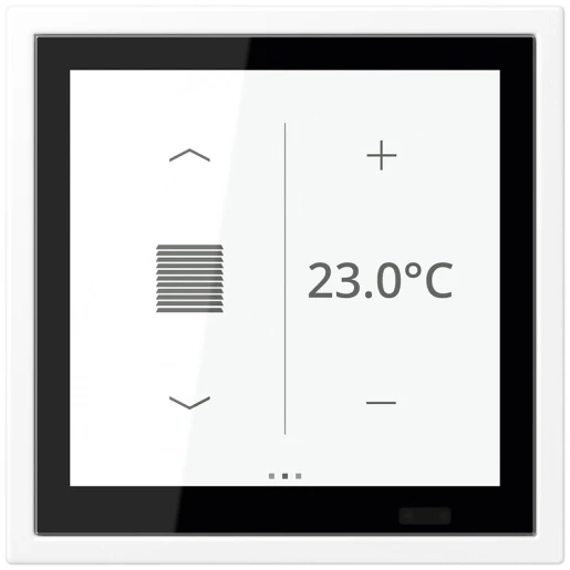 Jung LS range Touch ruimtecontroller KNX wit RAL 9016 LSZ459BFD1SWWM