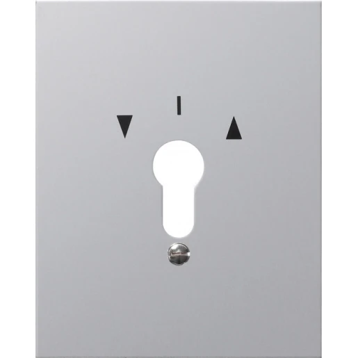 Gira SW metalen afdekking + symbolen sw opbouw grijs 009730