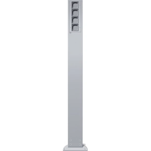 Gira Profiel 55 Energiezuil 4x lege unit energiezuil 142x75mm aluminium IP44 135426