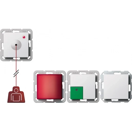 Gira System 55 miva set wit 291403