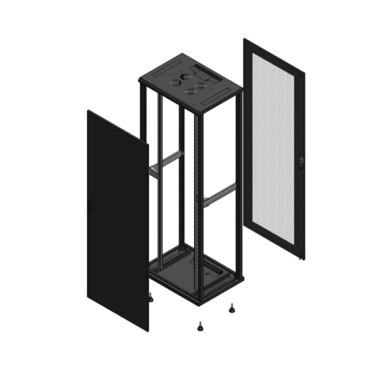 Gigamedia Vloer patchkast AV enkel TOL AR enkel PER EX 19" 47HE 800x600mm Zwart GGM 704786PTSPPSEX