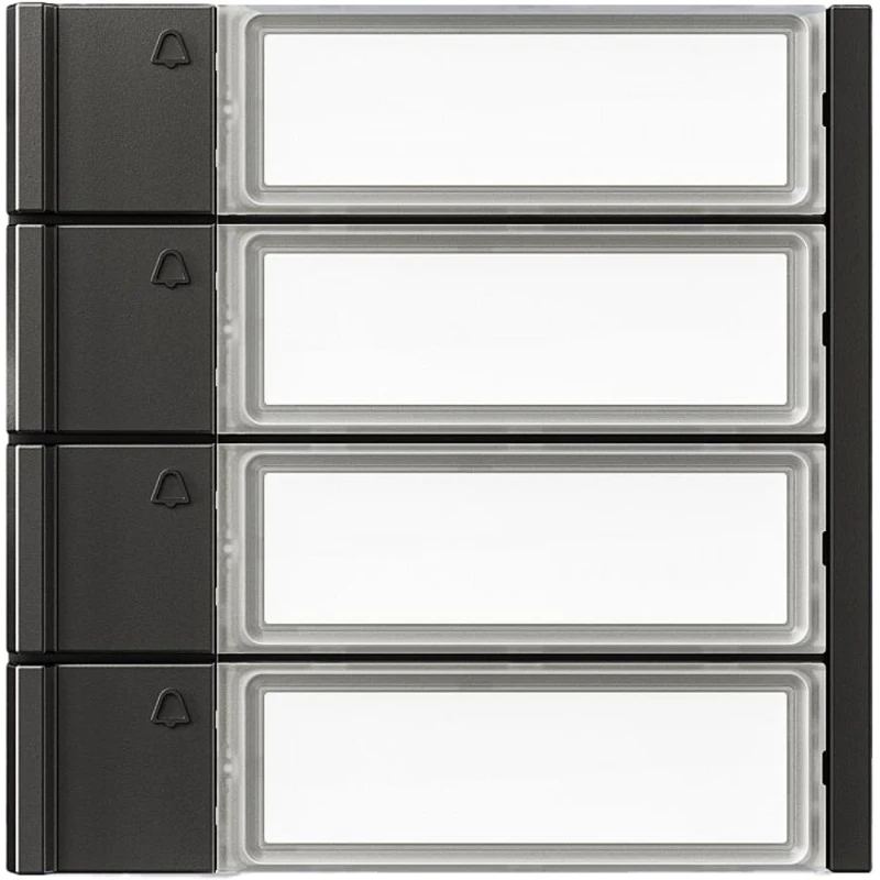 Siedle Oproeptoetsen voor Vario spreken/bellen kunststof 4-voudig grijs 210011977-00