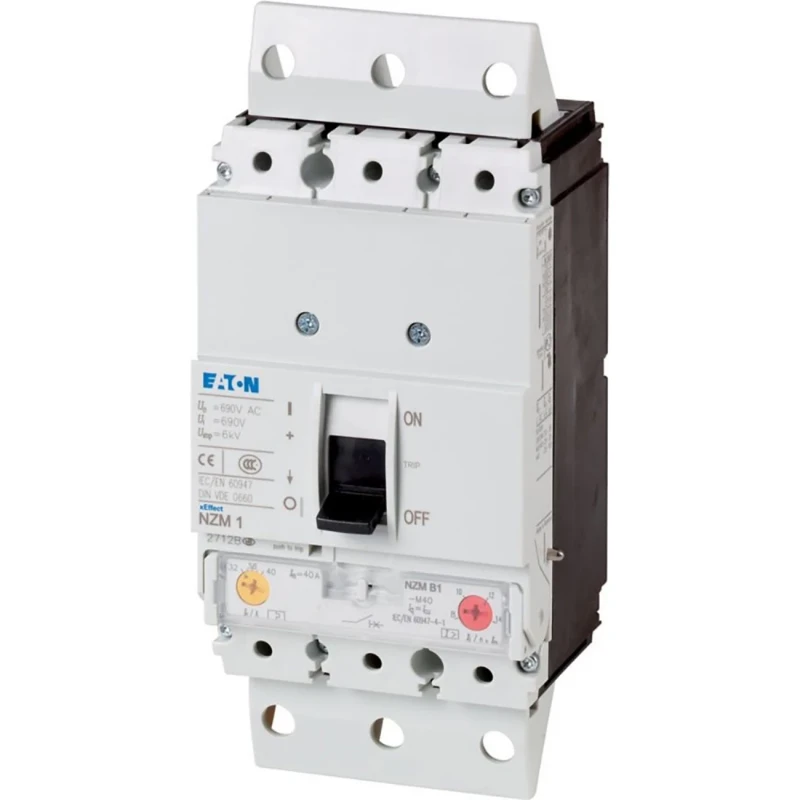 Eaton NZM1 100kA 3P 80A voor insteeksokkel IEC