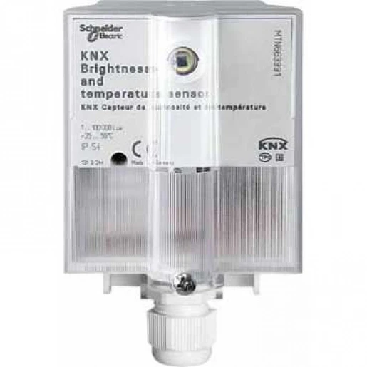 Merten SpaceLogic KNX Lichtsterkte- en temperatuursensor grijs opbouw MTN663991