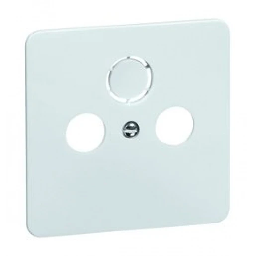 Peha Standaard centraalplaat Coax antennedoos DIN 45 33 Antenne-aansluitdoos, coax 1 connector Zonder label wit 00143811
