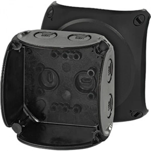 Hensel Kabeldoos IP66/67/69 BM1 Zonder klem Invoer M20 Zwart