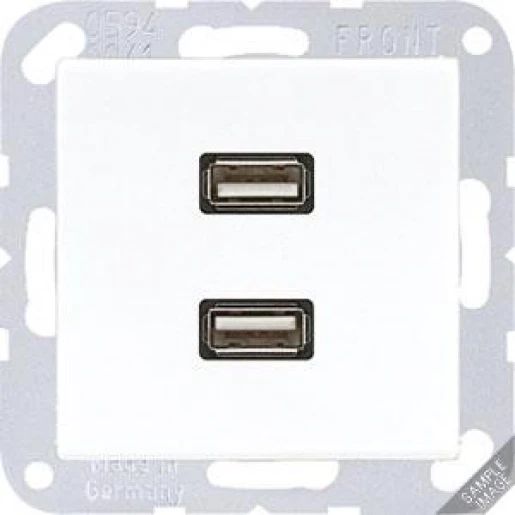 Jung A range afdekking a500 2x usb MAA1153ANM