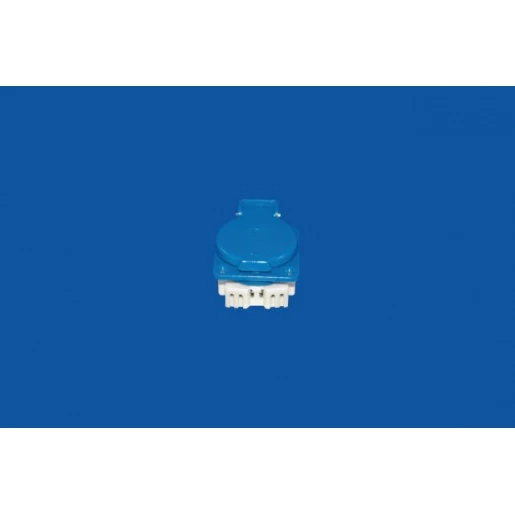 Hateha paneel- inbouwcontactdoos 50 x 50 mm 230V 16A IP44 blauw 10.111.001