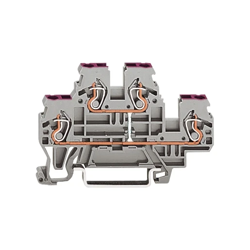 Wago Serie 870 Verbindingsrijgklem 0,08-2,5mm² eendr. 0,08-2,5mm² meerdr. Grijs