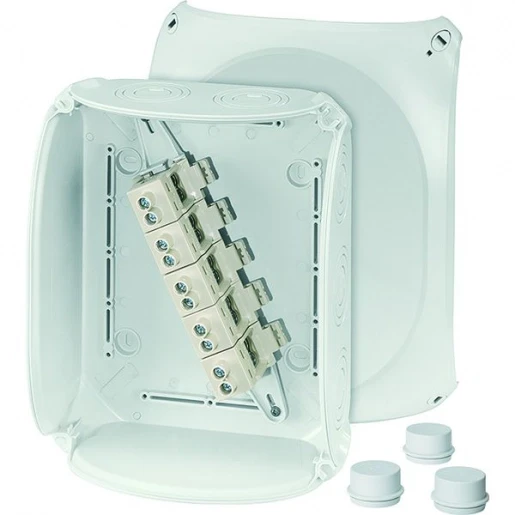 Hensel Kabeldoos IP66 BM6 6-25 mm² 5 polig invoer M25/40/50 Grijs