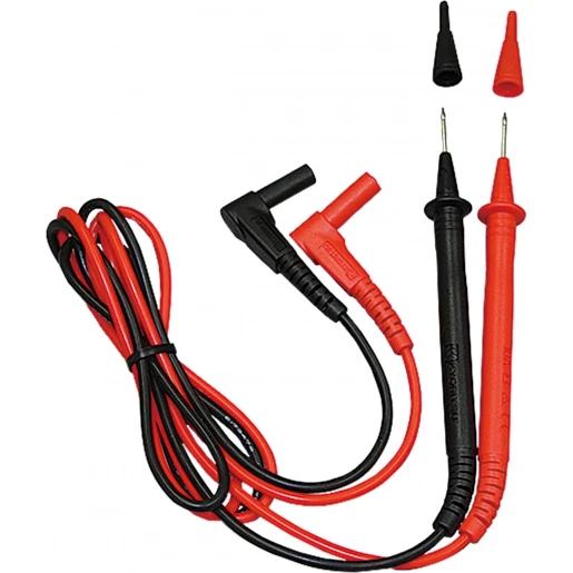 Kyoritsu SET MEETSNOEREN MET 2MM PENNEN (ROOD/ZWART) HAAKS SILICONE