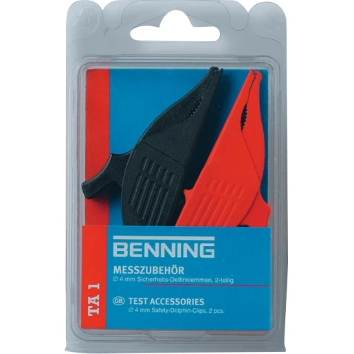Benning TA 1 KROKODILLENKLEMMEN 4MM CAT III 1000V (RD/ZW)