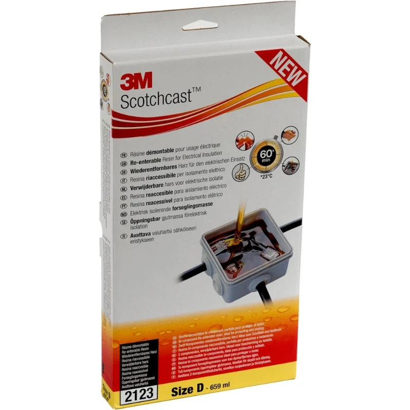 3M SCOTCHCAST 2123-E POLYBUTADIEEN-HARS 2-COMPONENT GMG-SYSTEEM FORMAAT D 659ML