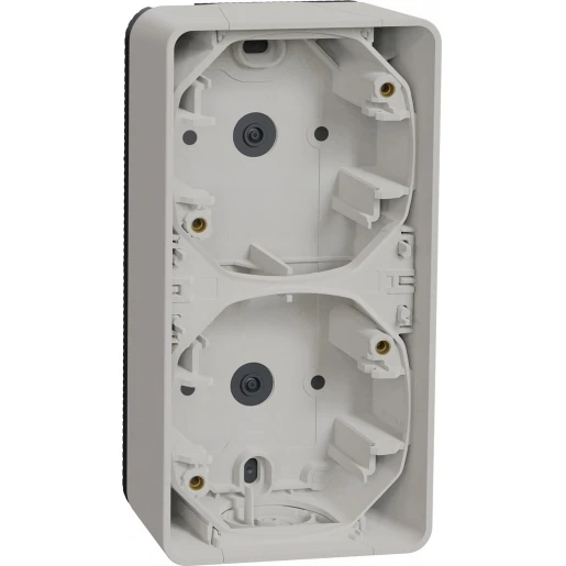 Merten Mureva Opbouwbak inbouwschakelmateriaal part box 2-voudig wit Verticaal MUR39912