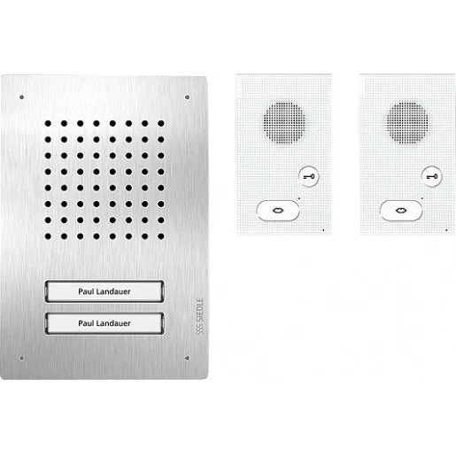 Siedle Classic Audio-set klassiek 2 binnenposten zilver 210010046-00