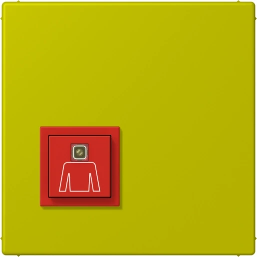 Jung LS range Miva oproepknop LC4320F 70x70mm groen IP20 NRSLC0834RT249