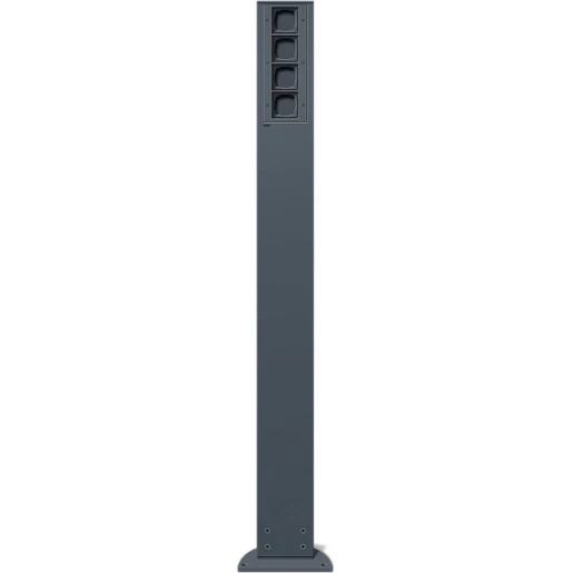 Gira Profiel 55 Energiezuil 4x lege unit energiezuil 142x75mm antraciet IP44 135428