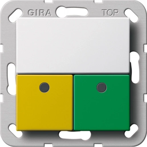 Gira System 55 dienstruimte eenheid miva set Toets wit 291503