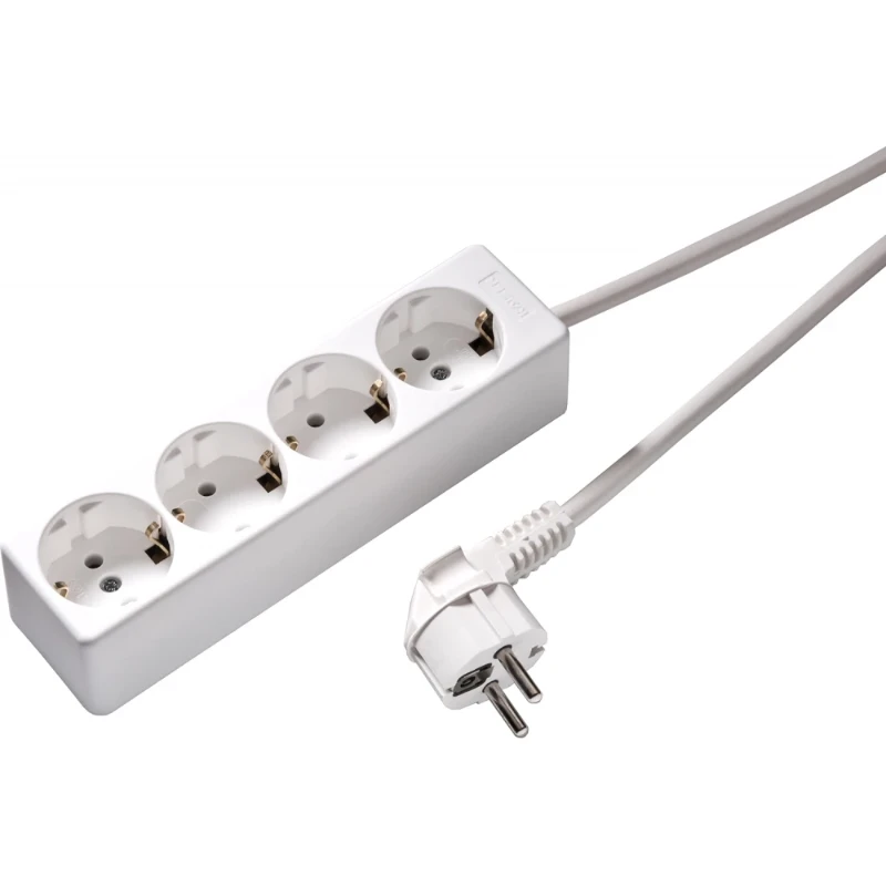 Martin Kaiser contactdooscombinatie 4RA 16A IP20 snoer 1.5m 541ZL/15W/KWS