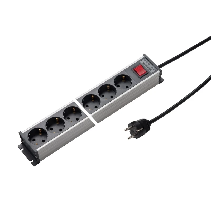 Martin Kaiser Contactdooscombinatie 6RA 16A IP20 snoer 1.5m 1101ZL6L-SG15