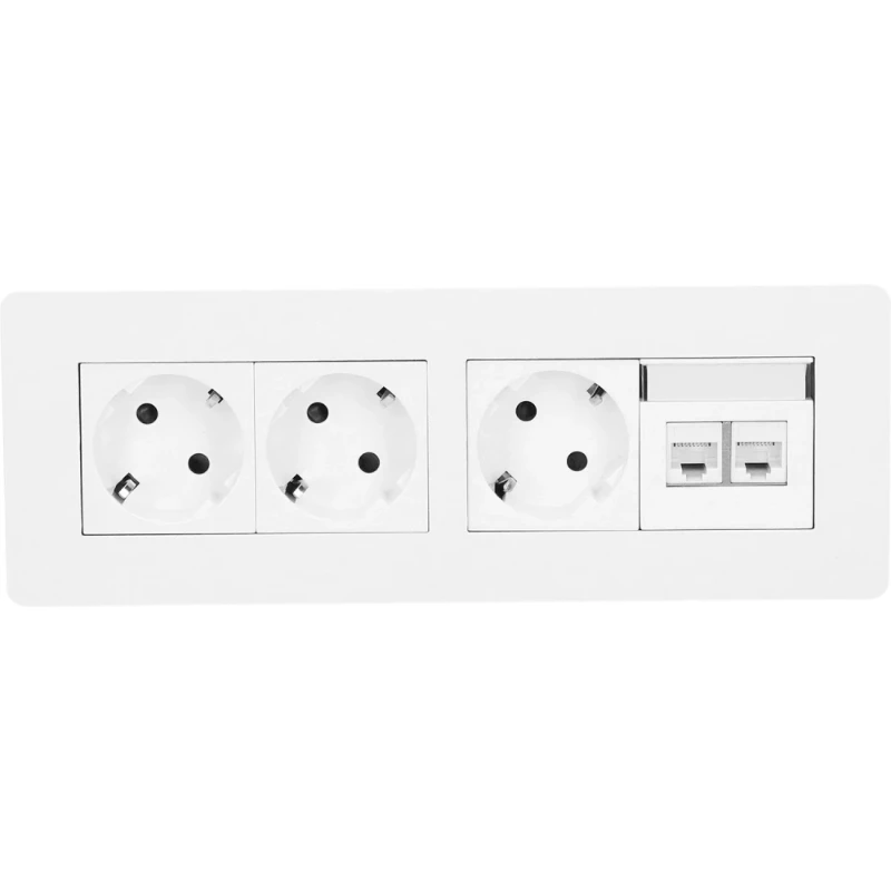 OCS Evia 3x 230V RA + 2x Cat6U 1m GST wit