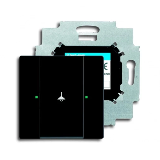 ABB Busch-Jaeger KNX, Future Tastsensor KNX enkelvoudig zwart met tekstv IP20 RAL 9005 2CKA006115A0191