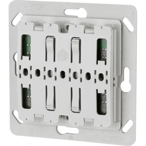 Eaton xComfort Pulsdrukker 55x55mm zonder LED 1kanaal grijs RAL 7035 125969