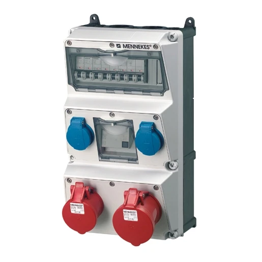 Mennekes AMAXX contactdoos combinatie 3 modules