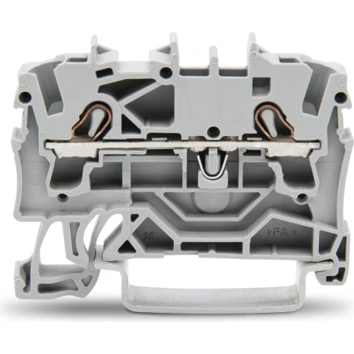 Wago Serie 2002 Verbindingsrijgklem 0,75-4mm² eendr. 0,25-2,5mm² meerdr. Grijs