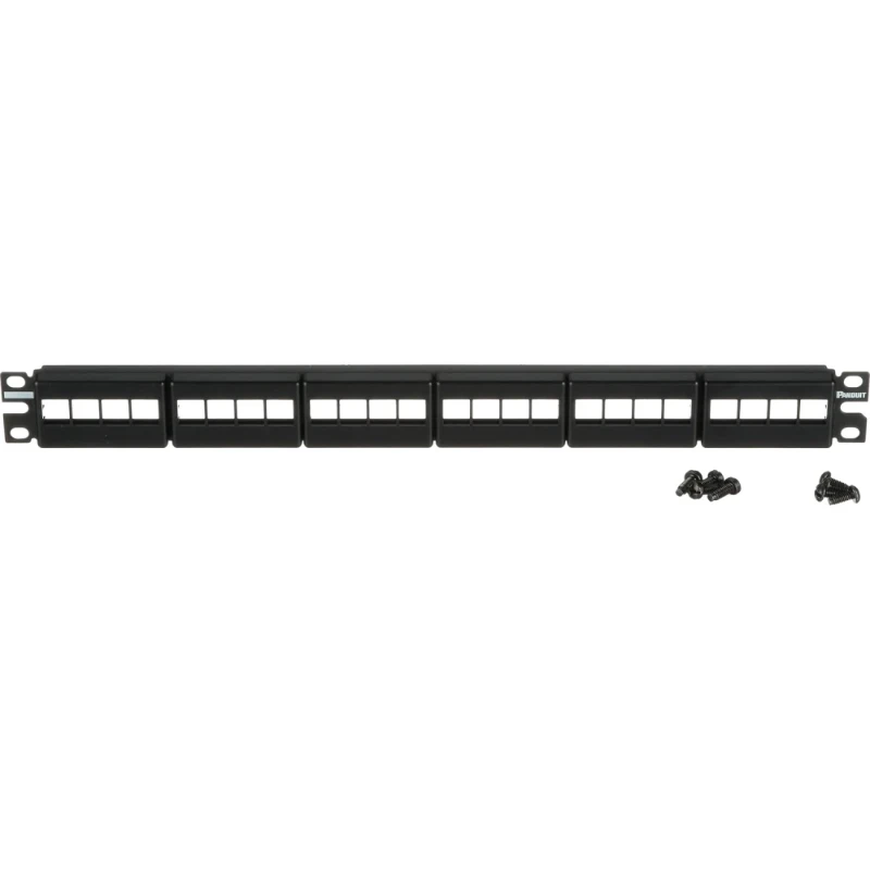Panduit 24-POORT PATCHPANEEL ALL METAL MODULAR PATCH PANEL KEYSTONE 1RU