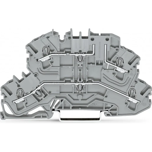 Wago Serie 2002 Verbindingsrijgklem 0,75-4mm² eendr. 0,25-2,5mm² meerdr. Grijs