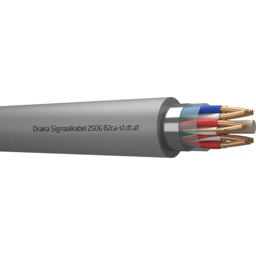 Draka 2500 B2CA signaalkabel 6x2x0,8mm Grijs