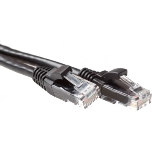 ACT Patchkabel LSZH U / UTP Cat6A (IEC) RJ45 8(8) 1M zwart IB3501