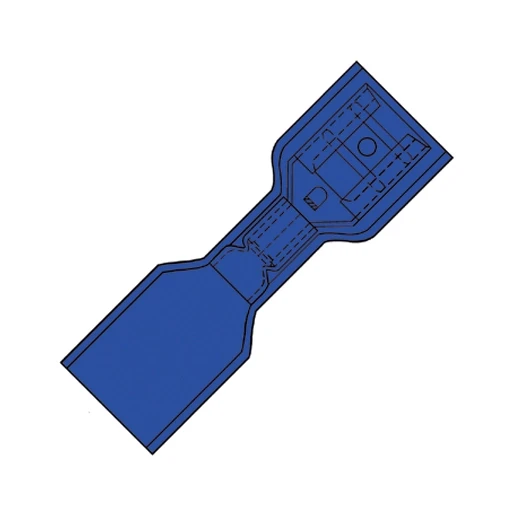 Klemko Waterdichte föhn vlakstekerhuls 6,3x0,8 voor 1,5-2,5 mm²