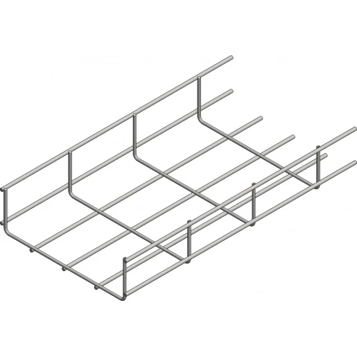 Van der Valk ValkCableCare Draadgoot U-vorm 3000x196x60mm bandverzinkt zink-aluminium 76010200603000