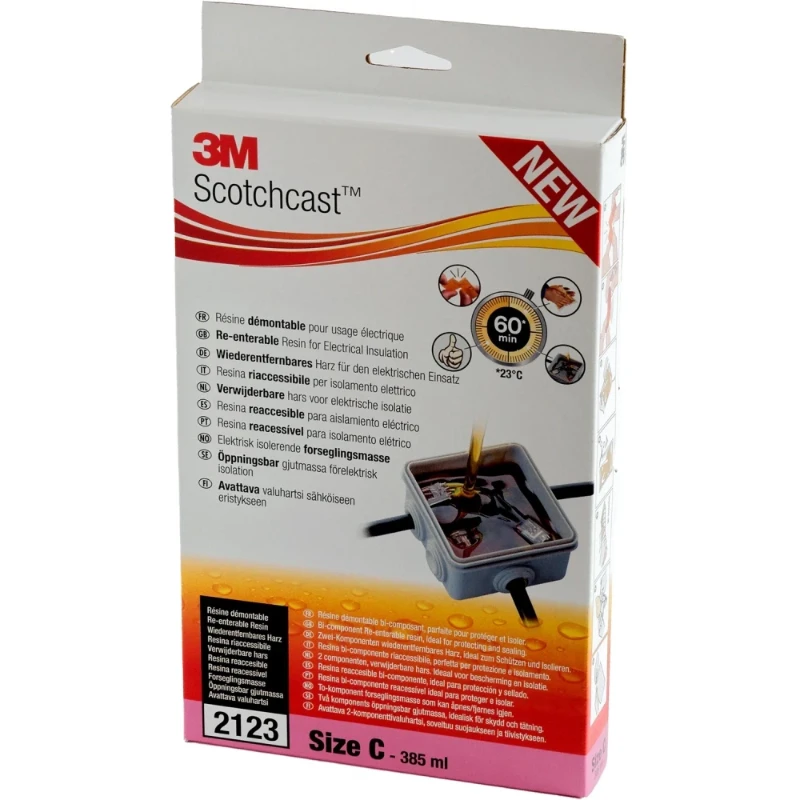 3M SCOTCHCAST 2123-A POLYBUTADIEEN-HARS 2-COMPONENT GMG-SYSTEEM FORMAAT C 385ML