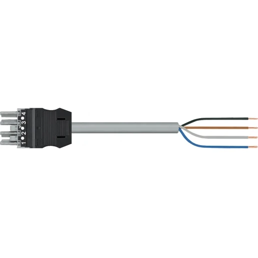 Wago SERIE 771 Patchkabel gebouwinstallatie 4p Contrastekker (female) Vrij kabeluiteinde 5000mm