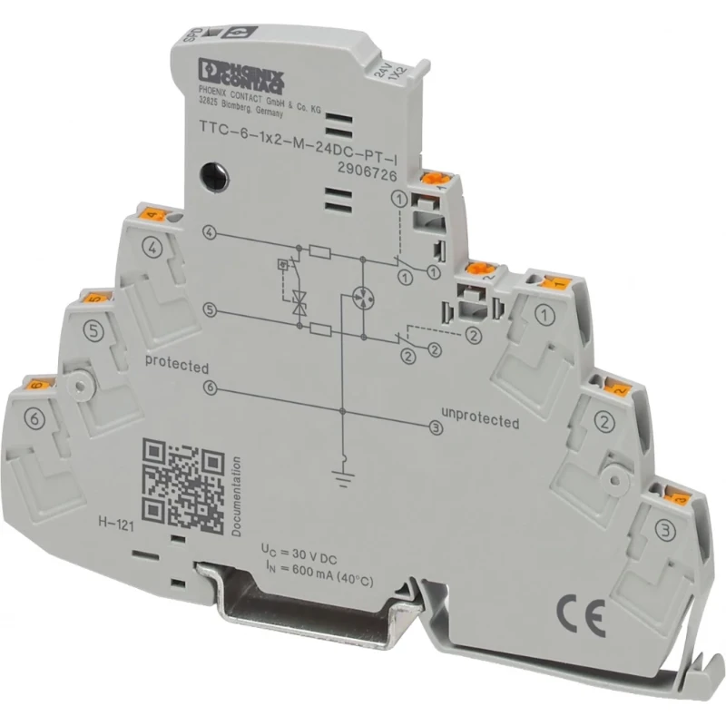 Phoenix Contact TTC-6-1X2-M-24DC-PT-I Overspanningsbeveiliging smoduul