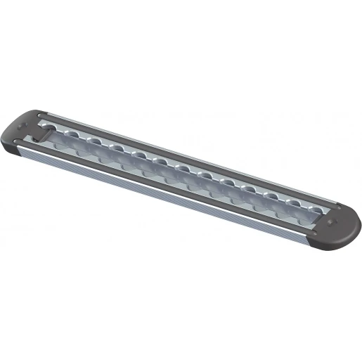 Bizline Aluminium bevestigingsrail met rubberen stootpunten 1000x40mm