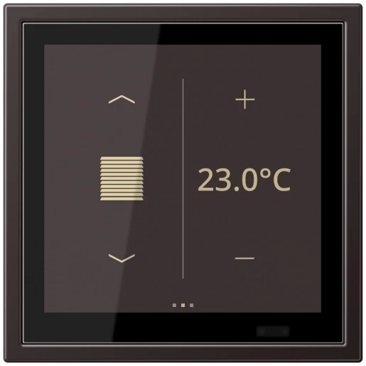 Jung LS range Touch ruimtecontroller KNX aluminium LSZAL459BFD1SD