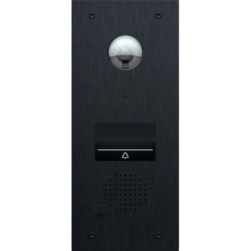 Niko Deurstation deurcommunicatie 1 beltoets zwart IP54 Inbouw 550-22011