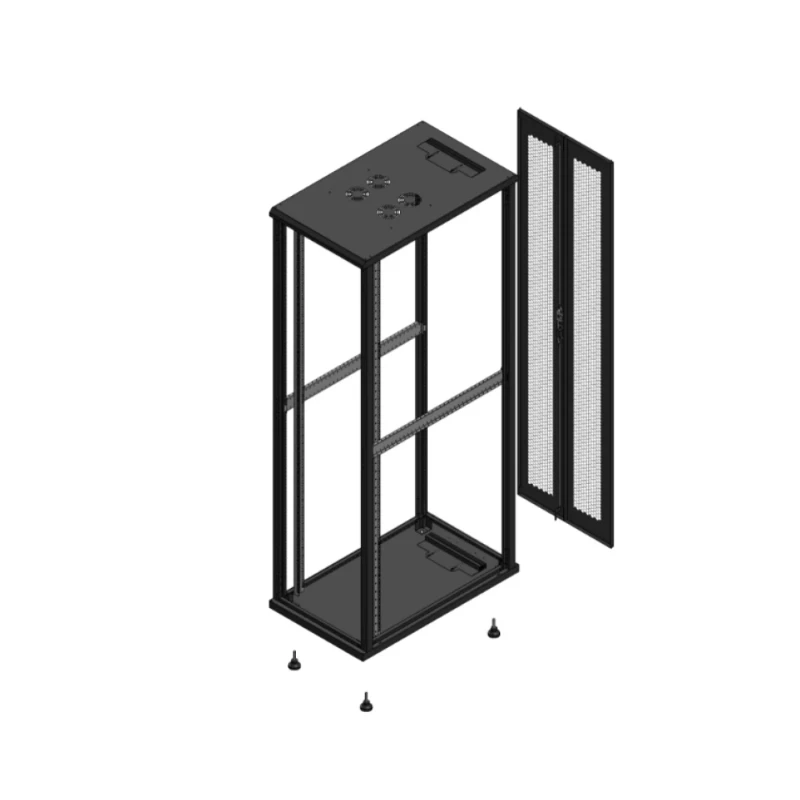 Gigamedia Vloer patchkast SP AR dubbel PER EX 19" 47HE 600x1000mm Zwart GGM 7047610SPPPDEX
