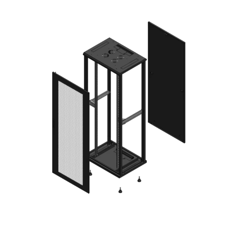 Gigamedia Vloer patchkast AV enkel PER PAR EX 19" 42HE 800x600mm Zwart GGM 704286PPSPAREX