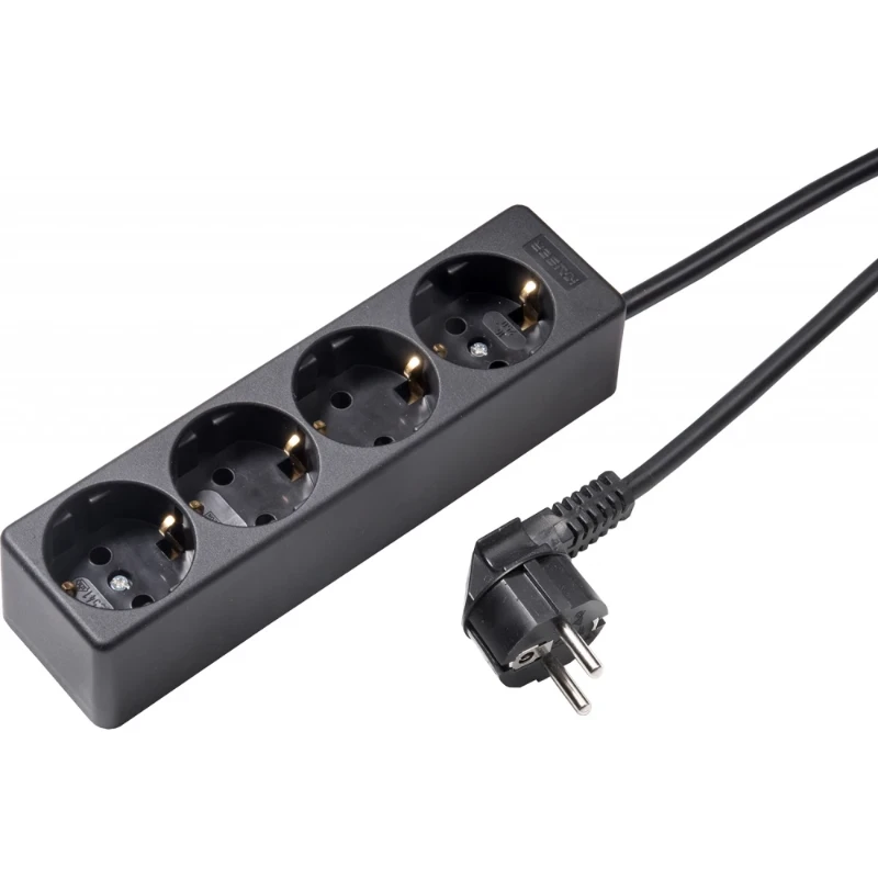 Martin Kaiser Contactdooscombinatie 4RA 16A IP20 snoer 1.5m 541ZL/15W/SW