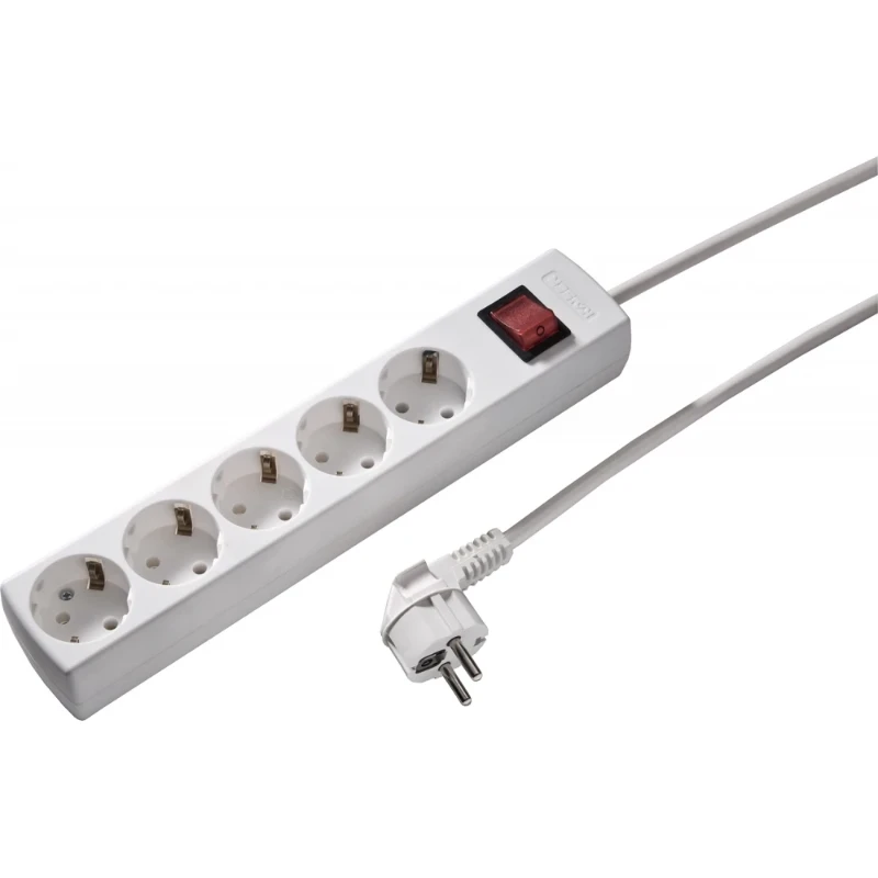 Martin Kaiser contactdooscombinatie 5RA 16A IP20 snoer 1.5m 1085ZL/15W/KWS