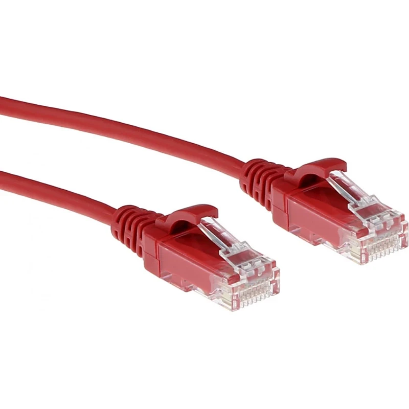 ACT Patchkabel U / UTP Cat6 RJ45 8(8) 0.25M rood DC9552