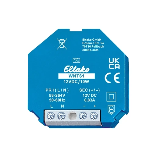 Eltako Gestabiliseerde inbouw schakelende voeding 12VDC 10W