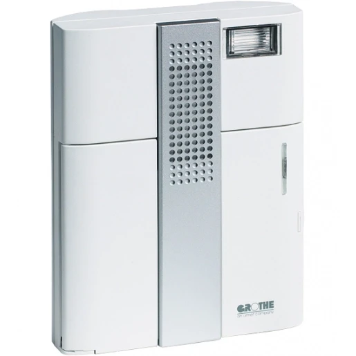 Grothe Mistral Gong + ingebouwd flitslichtsignalering doorkoppelb 86dB AC/DC Wit 500m Draadloos 714251