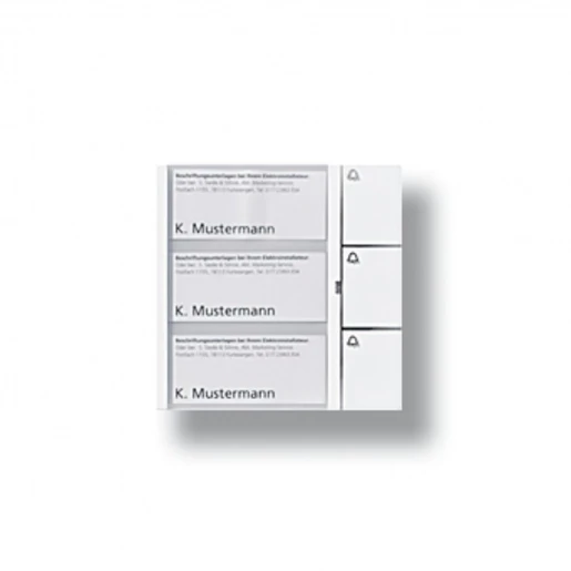 Siedle Bus-toetsenmodule spreken/bellen kunststof 3-voudig wit 200021214-00