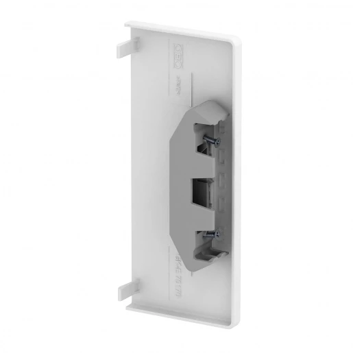 OBO GK eindstuk wandgoot 175x73mm PVC onbehandeld wit RAL 9010 6274770